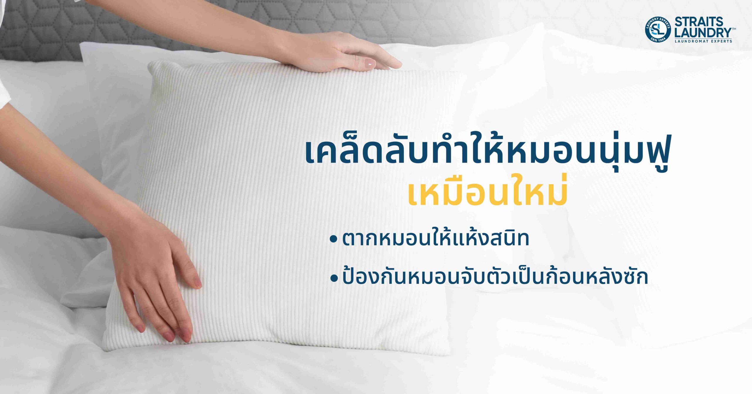 เคล็ดลับทำให้หมอนนุ่มฟูเหมือนใหม่